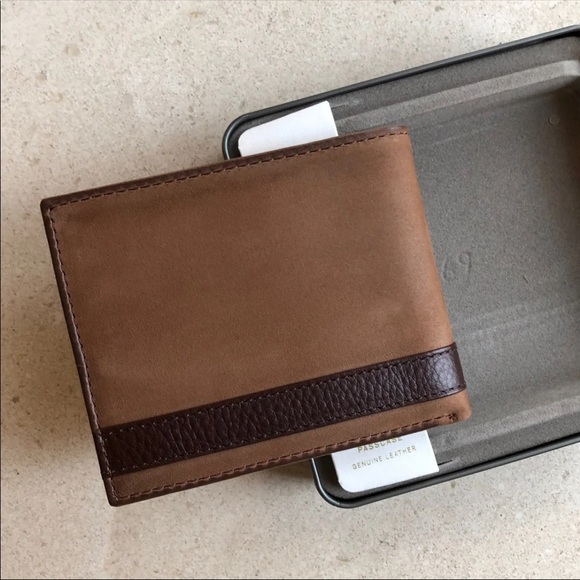 Fossil Tri-Fold MEN’S Leather Wallet - Picture 2 of 8